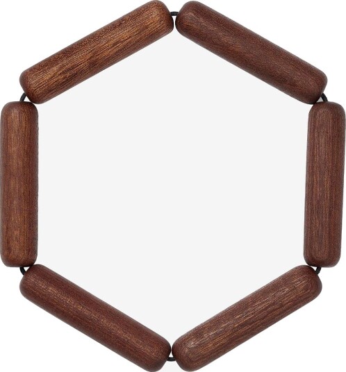 Spring Copenhagen   Bordskåner Connect 14 cm Mahogny   Brun
