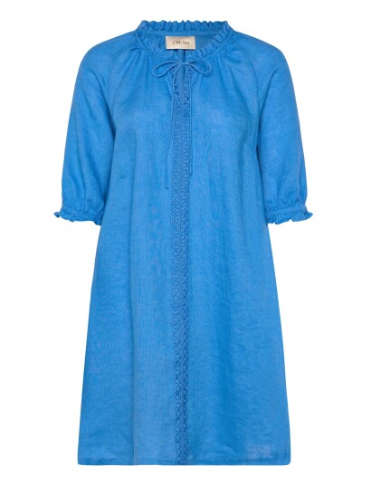 Cream Crbellis Lace Dress Short Blue S/M Cream Crbellis Lace Dress Short Blue S/M