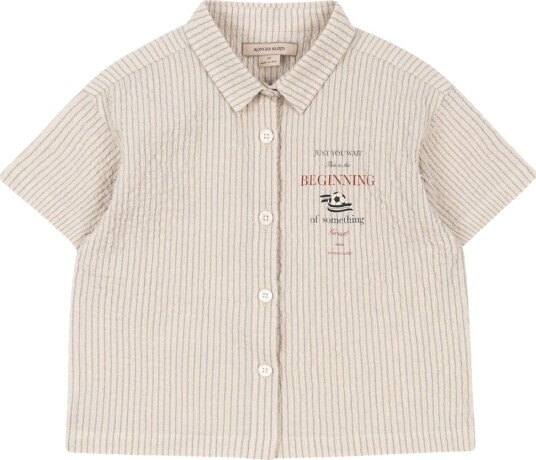 Konges Sløjd Skjorte k/e   Elliot   Tradewinds Stripe   Konges Sløjd   3 år (98)   Skjorte K/E Beige Blå