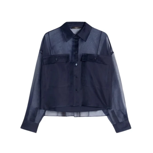Weekend Max Mara, Dame, Bluser & Skjorter, Blå, XS,