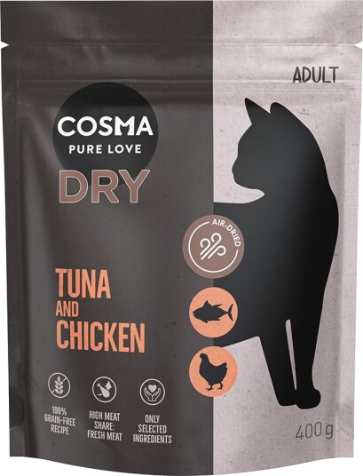 Cosma Tørrfôr Tørrfôr Tunfisk & Kylling 400 G