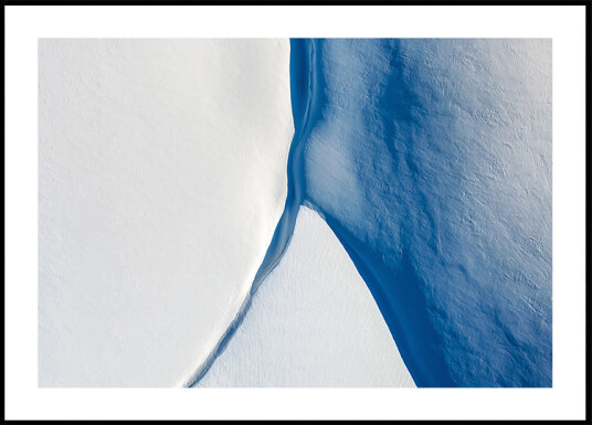 White and Blue Plakat Plakat / 21x30cm White and Blue Plakat Plakat / 21x30cm