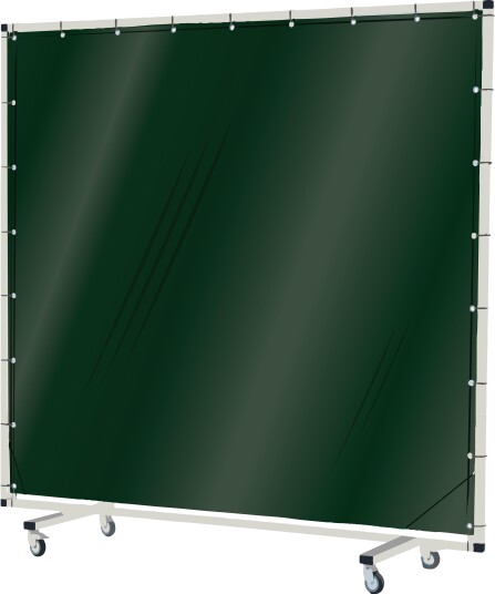 Industridraperier Björndraperiet 104004 Sveiseskjerm med hjul, 2 x 2 m, transparent Grønn, Sveising Industridraperier Björndraperiet 104004 Sveiseskjerm med hjul, 2 x 2 m, transparent Grønn, Sveising