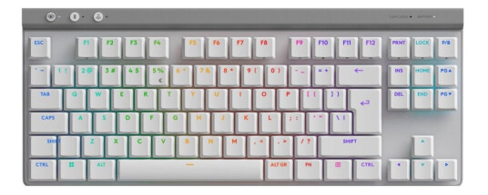 Logitech G515 TKL Gamingtastatur - Trådløs Lightspeed med Bakgrunnslys - Hvit Logitech G515 TKL Gamingtastatur - Trådløs Lightspeed med Bakgrunnslys - Hvit