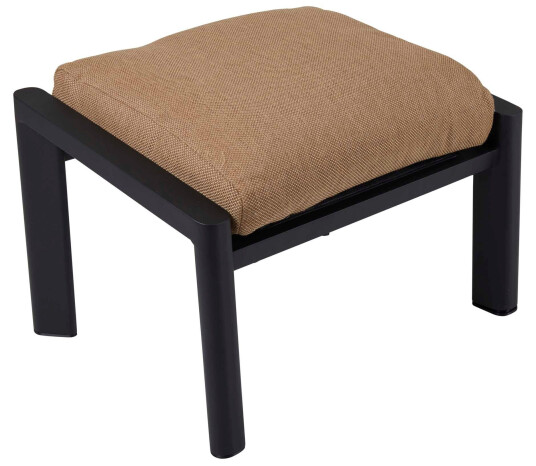 Brafab Slide fotskammel Svart med brun pute Svart