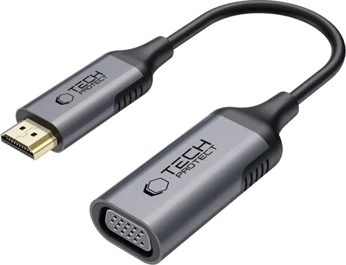Tech Protect UltraBoost HDMI VGA Adapter Svart 