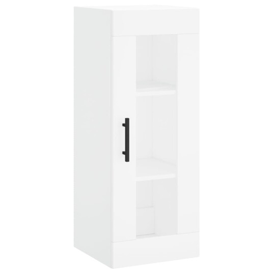vidaXL Highboard hvit 34,5x34x180 cm konstruert tre 8720845488079