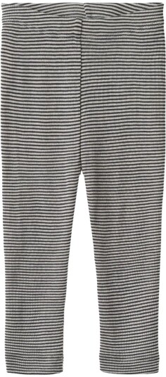 Wheat ull Wheat Agi leggings i ull til baby, Navy Stripe (86) 86