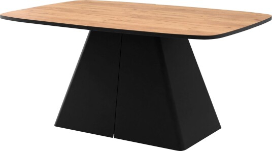 Novaj Spisebord uttrekkbart 180-256 cm - Svart, naturtre