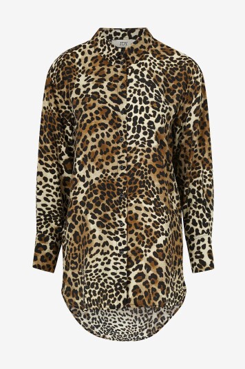 JDY - Lang skjorte jdyBarbara L/S Long Shirt Wvn - Brun