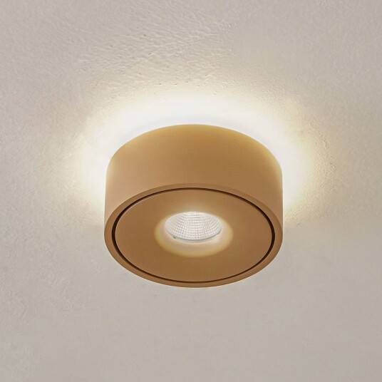 Arcchio LED taklampe Rotari brun opp og ned