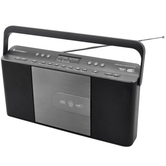 Soundmaster RCD1870SW DAB+/FM Radio med CD-Spiller Bærbar Svart/Sølvgrå Soundmaster RCD1870SW DAB+/FM Radio med CD-Spiller Bærbar Svart/Sølvgrå