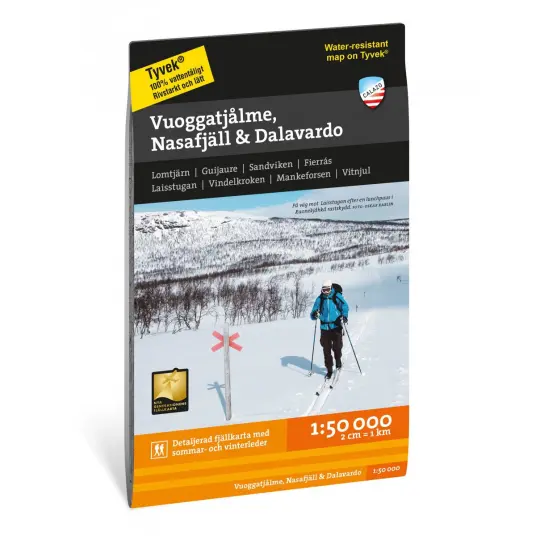 Calazo förlag Vuoggatjålme - Nasafjäll - Dalavardo 1:50 000 OneSize, NoColour