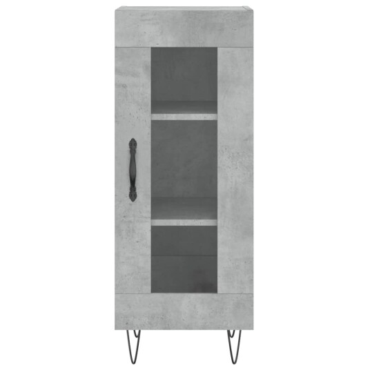 vidaXL Skjenk betonggrå 34,5x34x90 cm konstruert tre vidaXL Skjenk betonggrå 34,5x34x90 cm konstruert tre