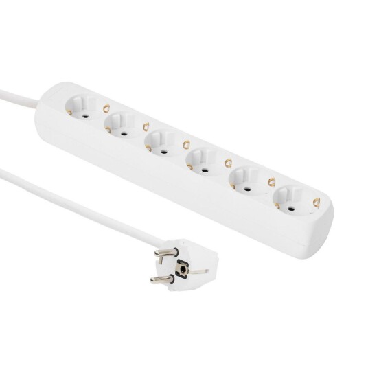 MicroConnect 6-Way Power flerkoplingslist