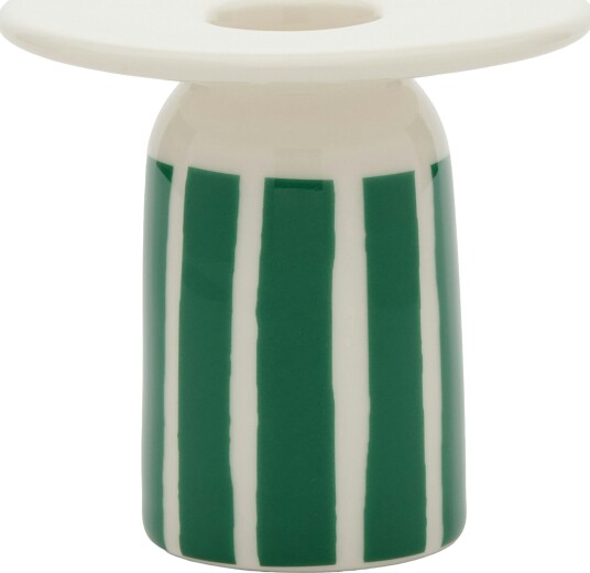 Marimekko Piccolo Lysestake 8 cm Hvit/Grønn