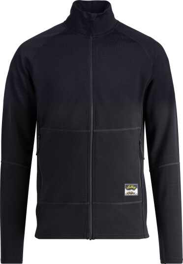 Lundhags Men's Tived Merino Full Zip Black S Lundhags Men's Tived Merino Full Zip Black S