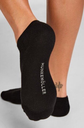 Hunkemöller 3 Pakk Bomulls Sneakersokker Svart