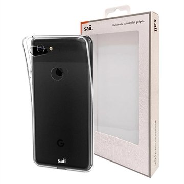 Saii Premium Antiskli Google Pixel 3 XL TPU-deksel Gjennomsiktig
