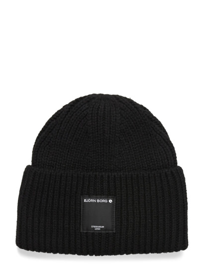 Björn Borg Centre Knit Beanie - Black - ONE SIZE Björn Borg Centre Knit Beanie - Black - ONE SIZE