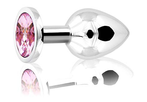 Sustainable Pleasure Metal Plug Silver/Pink Medium