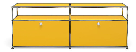 Usm - Usm Haller 19, Golden Yellow - Tv-Benker - Fritz Haller,Paul Schärer - Gul - Metall