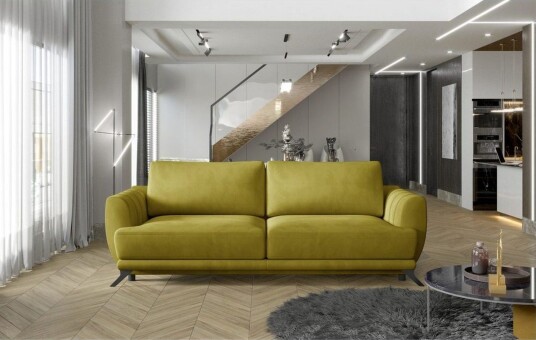Sofa Eltap Megis 242x95x90 cm Monolith 48 Gul