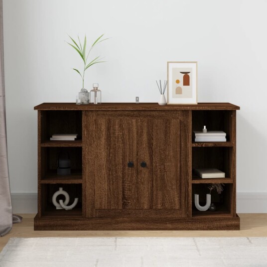 Skjenk brun eik 100x35,5x60 cm konstruert tre