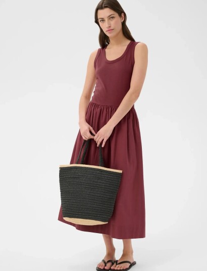 Part Two Bodhipw Dress   Burgundy   XXL