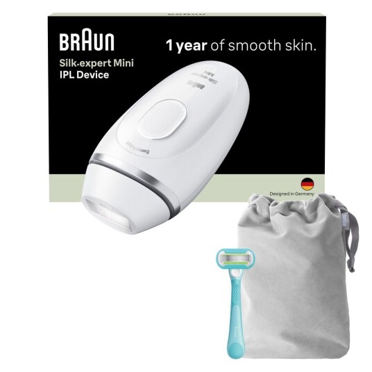 Braun IPL Silk·expert Mini hårfjernerlys PL1114 hvit/sølv