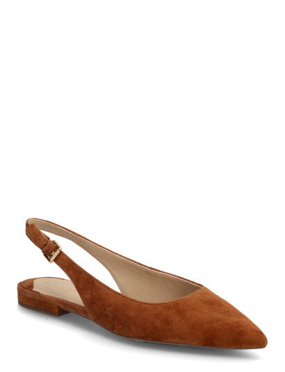 Lauren Ralph Lauren Londyn Suede Slingback Flat - Brown - 38
