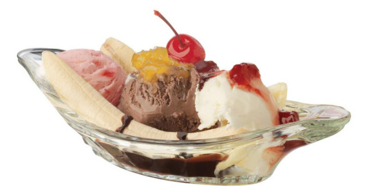 Glasskål bananasplit Fountainware