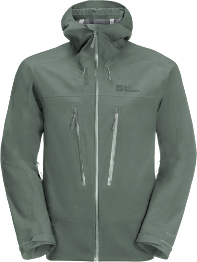 Jack Wolfskin Men's Kammweg 3-Layer Jacket Hedge Green L, Hedge Green
