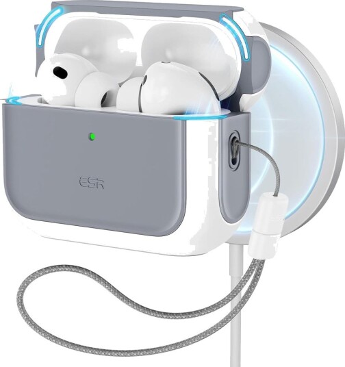 ESR Orbit HaloLock MagSafe-etui AirPods Pro 3 Hvit / Grå