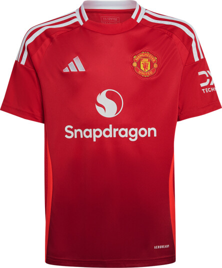 Adidas Manchester United Home Jersey 2024/25 fotballtrøye junior Rød 164 Adidas Manchester United Home Jersey 2024/25 fotballtrøye junior Rød 164