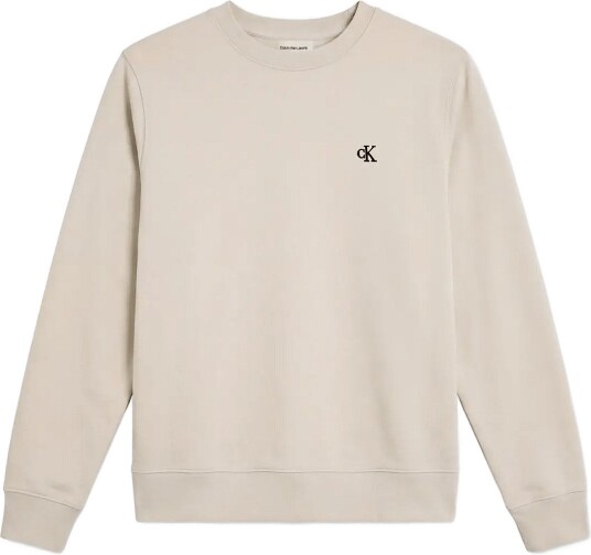Calvin Klein Jeans Ls Cl 350Terry Mongrm Cn Swtshrt Cream XS
