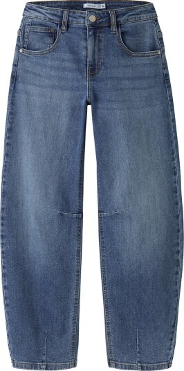 Name It Jeans Barrel NkfBella Medium+ Blue Denim Name It 6 år (116) Jeans Blå