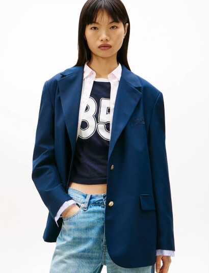 Tommy Jeans Tjw Boyfried Fit Blazer Navy S