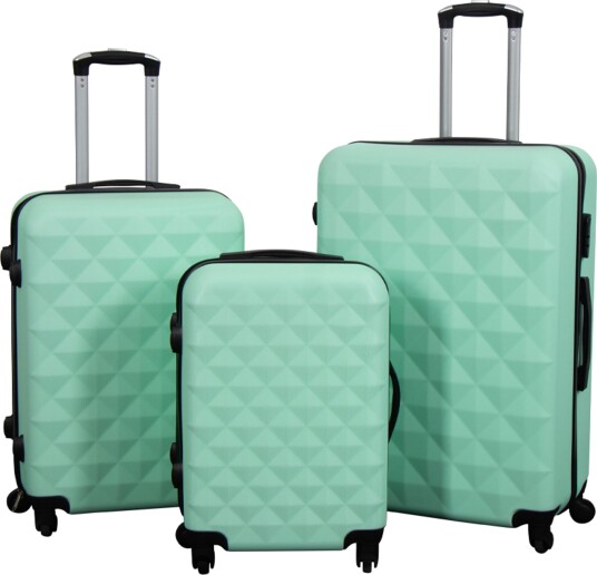 Koffert - Diamant turkis - Hardcase lettvektskoffert