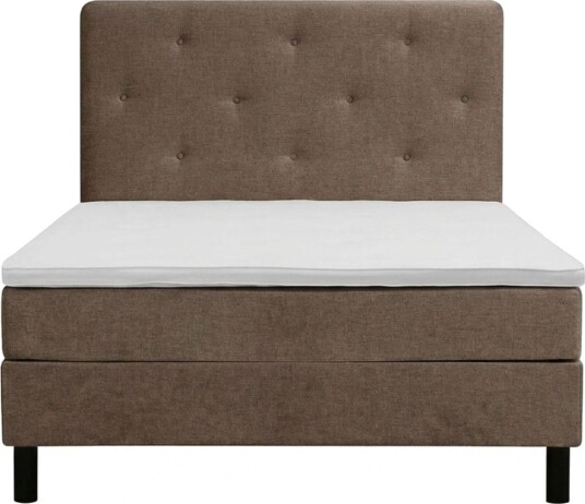 Dream komplett sengesett 120x200 cm asymmetriske knapper - Brun