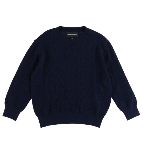 Giorgio Armani Emporio Armani Genser Akryl/Ull Navy m. Logoer Emporio Armani 14 år 164 Genser Blå