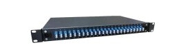 Lanview - Koblingspanel - rackmonterbar - LC Duplex SM X 24 - svart - 1U - 19