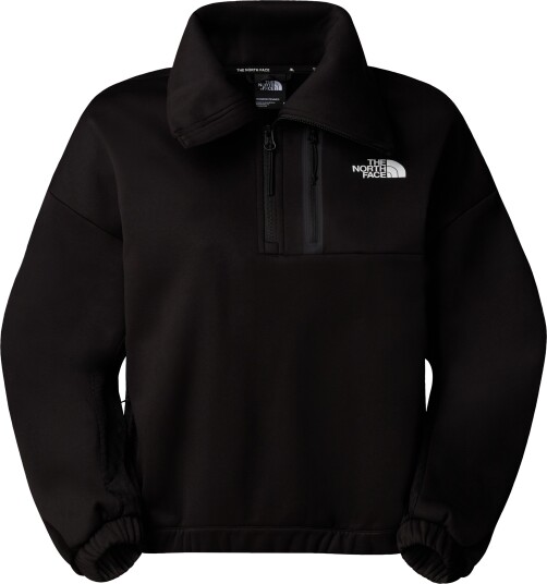 The North Face Women"s Mountain Athletics 1/4 Zip Funnel Neck Fleece TNF Black M