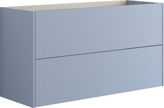 Dansani Inzo Classic Skap 2 Skuff B60 120xh64xd44cm Lyseblå Matt / 120cm Stripet