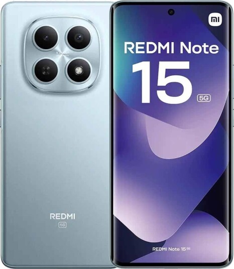 Xiaomi Redmi Note 15 5G 8GB RAM 256GB Glacier Blue Mobiltelefon