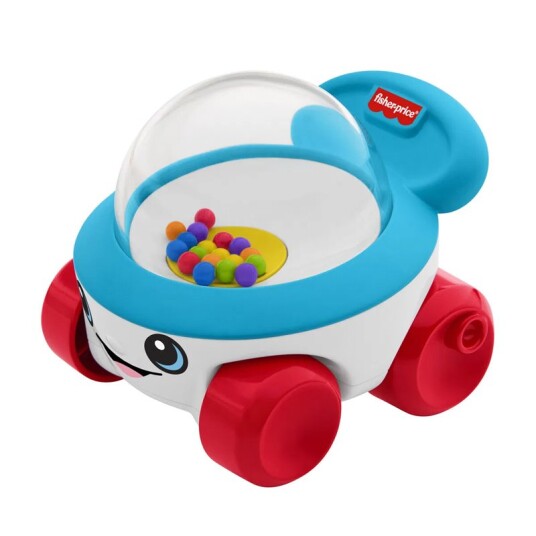 Fisher Price Corn Popper Vehicle Push Along Toy With Sounds For Baby & Toddler Blue Fisher Price Corn Popper Vehicle Push Along Toy With Sounds For Baby & Toddler Blue