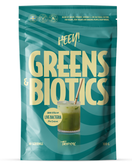 Heey! Greens & Biotics Superfood+ImmuneBoost Tropical 300g