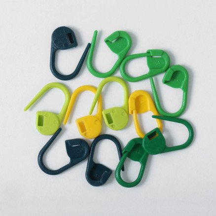 Knitpro Maskemarkører Plast med lås Ass. farger