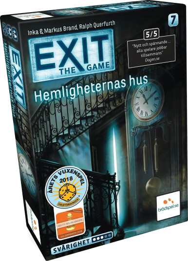 Spilbræt Exit 7: Hemligheternas Hus (Se) - Multi/patterned - ONE SIZE