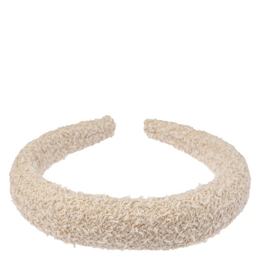 DARK Tweed Hair Band Broad Sand